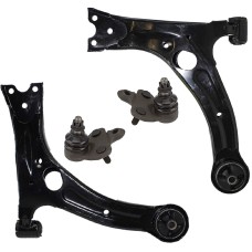[US Warehouse] 4 in 1 Front Lower Ball Joint and Control Arm for 2003-2008 Toyota Corolla Matrix Pontiac Vibe
